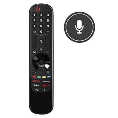 Imagem de PerFascin MR21GC Controle remoto de voz de substituição adequado para LG Smart TV 43NANO75UPA 43UP7100ZUF 43UP7560AUD 43UP7700PUB 43UP8000PUA 50NANO75UPA 50NANO77ZPA 50NANO80UPA 50NANO85APAPA A