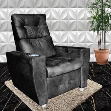 Imagem de Poltrona Para Idoso Reclinável 3 Posições Magazine Preto