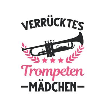Imagem de Trompetist Notizbuch: Verrücktes Trompeten Mädchen Trompetistin Mädel / 6x9 Zoll / 120 linierte Seiten Seiten