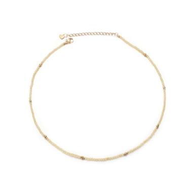 Imagem de Aleasha Colar feminino com contas de pedras preciosas, espinélio, lápis-lazúli, ametista turquesa, 35,5 cm, ouro, aço inoxidável, feito à mão, joia Boho, Cristal, Quartzo