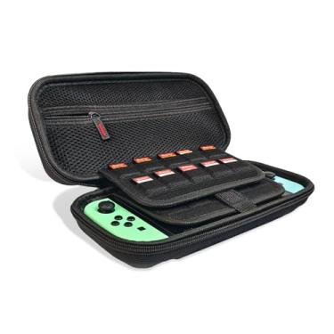 Imagem de Kuprusar Capa Para Switch, Capa De Transporte Para Console Nintendo Switch, Capa Protetora Oled Classic Switch, Capa Rígida, Portátil, Bolsa De Viagem Para Console De Jogos E Acessórios, Preta