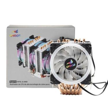 Imagem de Cooler Para Processador Triplo INTEL/AMD Dissipador Cobre LED GMRGB
