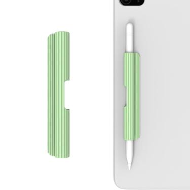 Imagem de LOVE MEI Capa de silicone para lápis, compatível com Apple Pencil, Apple Pencil 1ª/2ª geração, adesivo forte anexado à capa do iPad para canetas Stylus (verde)