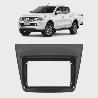 Imagem de Moldura Painel Central Multimidia 9 Polegadas L200 Triton 2009 à 2016 Pajero Dakar 2009 à 2016 Preta