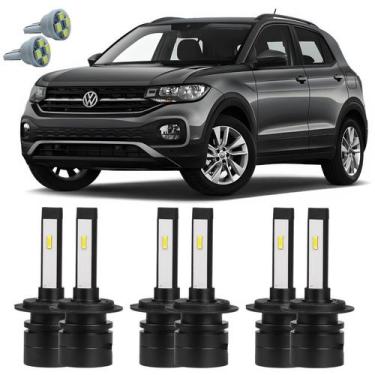 Imagem de Lâmpadas Ultra Led Alto Baixo Milha VW T-Cross + T10 - Autovex / Perma