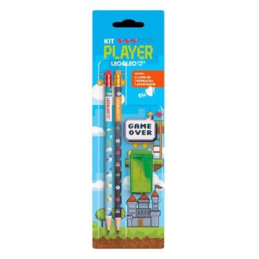 Imagem de Kit Escolar Player Lápis/Apontador/Borracha - Leo&Leo - Leonora