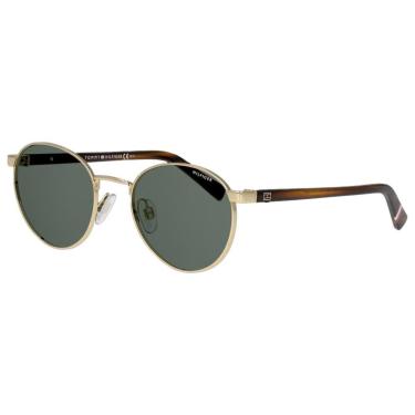 Imagem de Óculos de Sol Tommy Hilfiger TH 1922/RE/S Dourado e Verde  unissex
