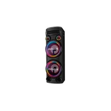 Imagem de Torre De Som AIWA, RGB, Bivolt, Bluetooth 5.3, TWS, 2 Woofers 10, Preto - AWS-T2W-02