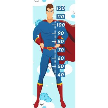 Imagem de Régua De Crescimento Infantil Super-homem