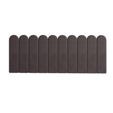 Imagem de Cabeceira Modulada Chade Casal Estofada Auto Adesiva Marrom Marrom