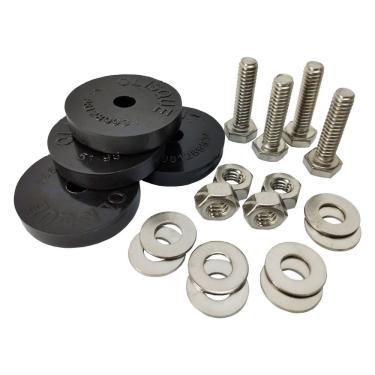 Imagem de Kit Fixação Inox Universal Para Suporte Condensadora 1 Unidade
