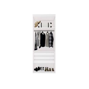 Imagem de Módulo Para Closet Sem Porta Com Gaveta Branco