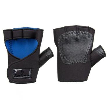 Imagem de Luva Musculação Academia com Polegar - SCUNA, Preto, Azul, P