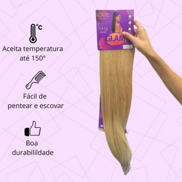 Imagem de Rabo de Cavalo Liso Zaya 66cm 145g Pentes Internos Ajustável Elástico 