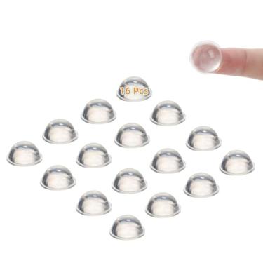Imagem de Furnigear Pés De Borracha Autoadesivos Para Porta, Protetor Antiderrapante - Cola Eletrônicos, Alto-Falantes, Móveis, Eletrodomésticos, Equipamentos Áudio, Laptop, Transparente, Alto, Hemisférico (1