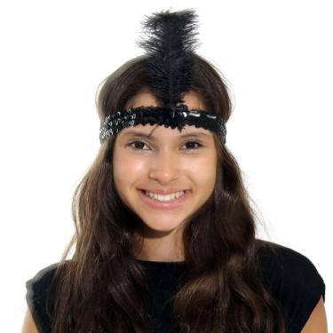 Imagem de Faixa Da Melindrosa Acessório Para Fantasia Abrakadabra, PRETO, U