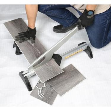 Imagem de Cortador de piso laminado/vinil – Corte de ângulo e comprimento, cortador de piso laminado/ferramentas de piso, corta piso de borracha de espessura de 2-5 mm, piso laminado, LVP, VCT, WPC em 20 cm de