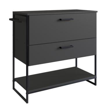 Imagem de Gabinete para Banheiro Industrial com Gaveta e Porta sem Cuba - Placa 