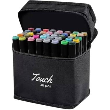 Imagem de Estojo de Canetas Permanentes Touch, Marcador Ponta Dupla, Canetinhas para Colorir Desenhos, Lettering, Sketch (36)