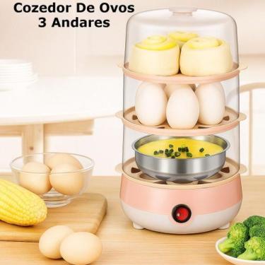 Imagem de Cozedor De Ovos Elétrico Multifuncional Portátil Elétrico Cozinhar A V