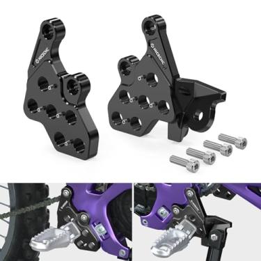 Imagem de NICECNC Pacote De Suporte Para Apoio Pés Preto Compatível Com Surron Light Bee Xs L1E Segway X260 X160