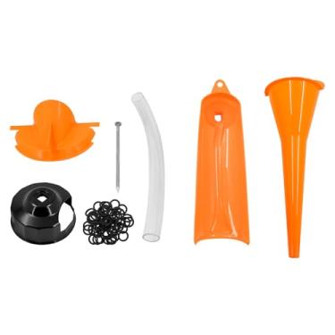 Imagem de HCmotorku Kit de troca de óleo adequado para tampa de filtro de óleo Harley Funil de enchimento do cárter caixa principal funil de óleo sem gotejamento funil de filtro de óleo 50 peças O-rings