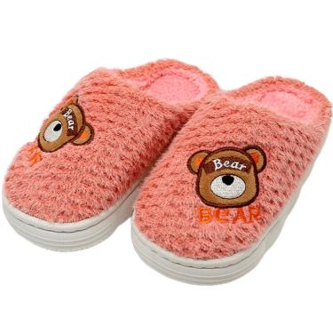 Imagem de Pantufas Infantil Sapatos Chinelos De Inverno Ursinho Urso