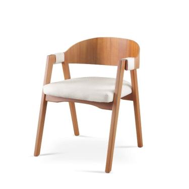 Imagem de Cadeira para Sala de Jantar 80cm X 60cm Luna Nude/Marrom