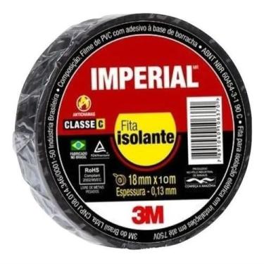 Imagem de Fita Isolante Imperial Preta 18mmx10m 3M - 3M do Brasil