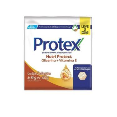 Imagem de Sabonete em Barra Protex Nutri Protec Glicerina e Vitamina E com 3 Uni