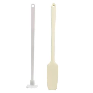 Imagem de CChiai Conjunto de raspador inferior e espátula de silicone, utensílios de mistura reutilizáveis para raspar geleias, cremes, massas e saladas