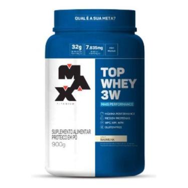 Imagem de Top Whey 3W Mais Performance (900g) Max Titanium, 900g, Baunilha