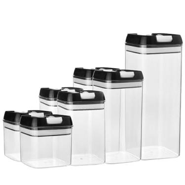 Imagem de Conjunto Premium de Potes Herméticos 7 Peças Vedação Total para Organização de Cozinha