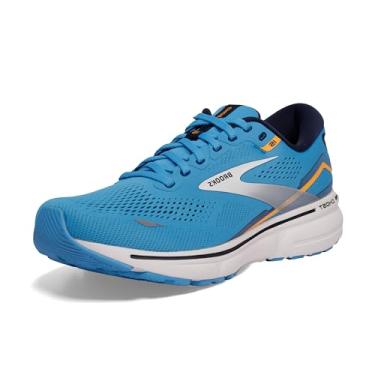 Imagem de Brooks Tênis de corrida masculino Ghost 15 Neutral, Azul/Pavão/Laranja, 42
