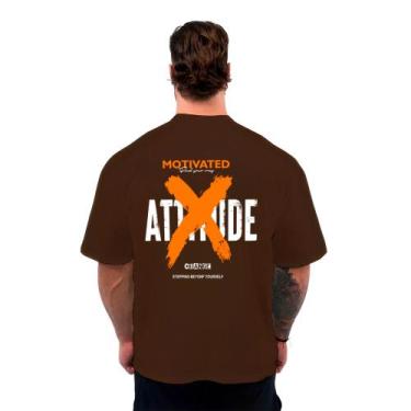 Imagem de Camiseta Oversized Masculina Motivação Academia Treino Academia Maromb