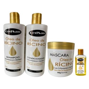 Imagem de Kit Rícino - Crescimento Capilar - RedSan Cosméticos - Shampoo + Cond.