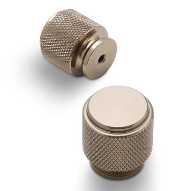 Imagem de Knobs de gabinete BUKOBYHE Champagne Bronze Knurled, pacote com 10