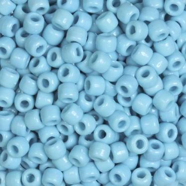 Imagem de Tereré para cabelo Azul Claro 08 MM COM FURO pacote 250 gramas - Pca B