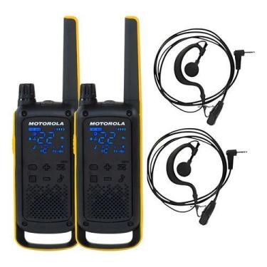 Imagem de Rádio Comunicador Motorola T470br Com Par De Fones De Ouvido