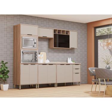 Imagem de Cozinha Modulada Compacta 5 Peças Com Espaço Para Forno E Mi Vanilla/beige