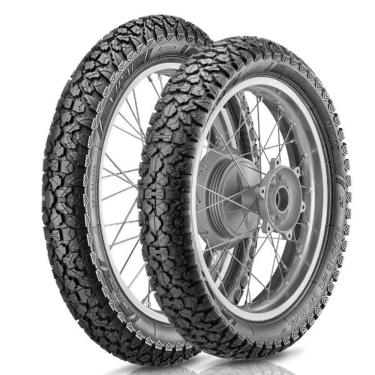 Imagem de Par Pneus Biz 125 Pop 100 60/100-17 + 80/100-14 Tr200 Vipal