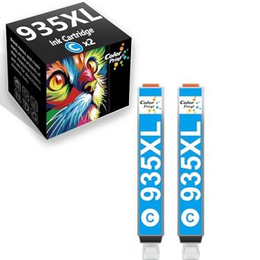Imagem de Color Print Cartucho de tinta ciano 935 compatível com HP 935XL Ink 934XL para Office-Jet 6220 6800 6810 6812 6815 6820 6822 6825 Pro 6230 6830 6835 6836 Impressoras (pacote com 2, 9 unidades, 935) 35
