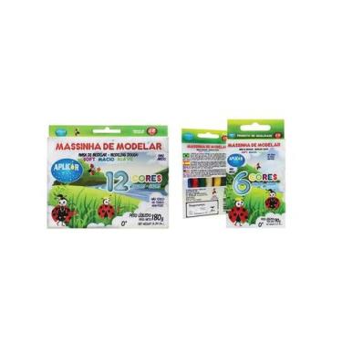 Imagem de Massa modelar soft aplicor 12cores