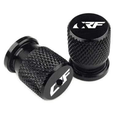 Imagem de Tampas de haste de válvula de pneu de roda de veículo CNC Dirt Bike Acessórios compatíveis com CRF 150 250 450 CRF150 R/F CR450 CRF230F CRF250 (preto)