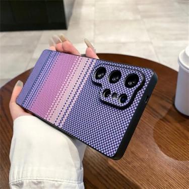 Imagem de Capa de fibra de carbono para Samsung Galaxy S25, S24 Ultra, S23, S22, proteção fina, rígida, colorida, roxa, para Galaxy S22 Ultra 5G