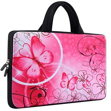 Imagem de icolor Bolsa para laptop 11 11,6 12 12 12,1 12,1 12,1 12,5 polegadas capa de transporte Chromebook capa para notebook Ultrabook capa de neoprene para Apple MacBook Air, Samsung, Google, Acer, HP, DELL