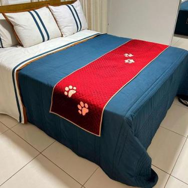 Imagem de Peseira Cama Casal Queen Impermeável para Pet - Comfort Pet, Vermelho