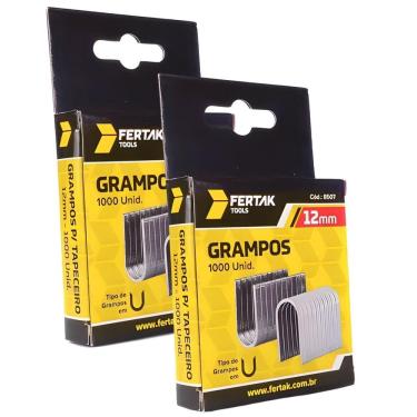 Imagem de Grampos 12Mm Tipo U Para Grampeador De Pressão Com 2000 Un