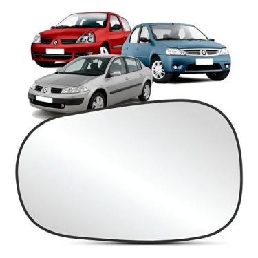 Imagem de Lente Retrovisor CLIO 1996 a 2012 LOGAN 2007 a 2009 - SEM BASE - Refil