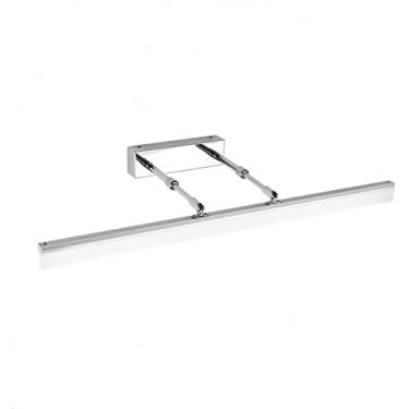 Imagem de LIFOND Luz de espelho LED simplesmente moderna à prova d'água anti-embaciamento retrátil espelho farol penteadeira banheiro espelho armário arandela lâmpada de parede de cabeceira, prata 9w 40 cm